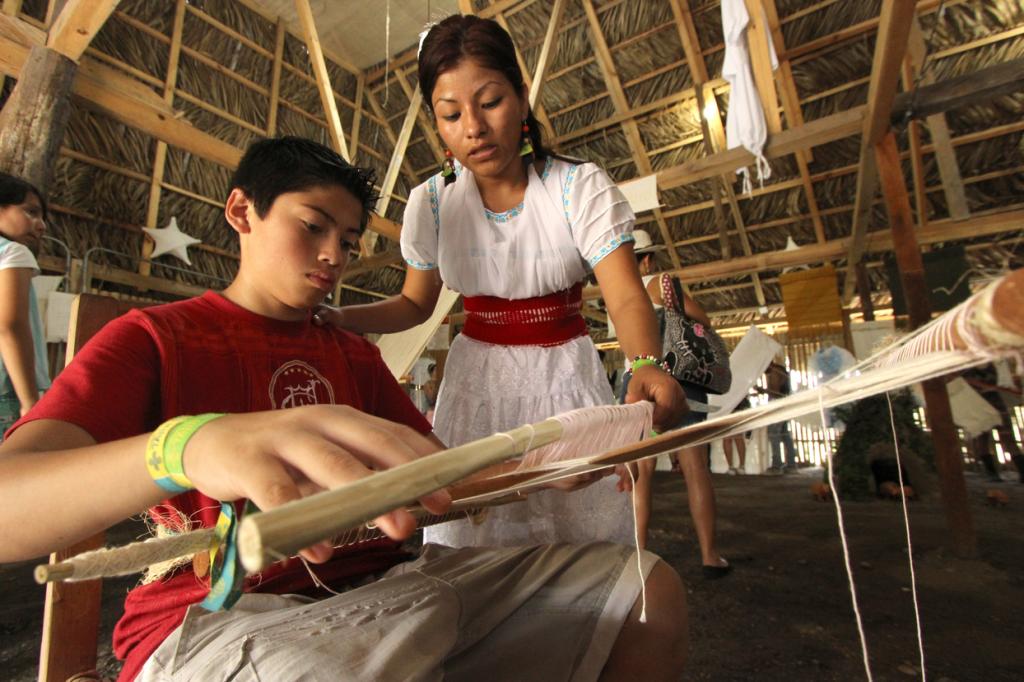 Cotton house in the Totonaca community, Mexico ©Centro de las Artes Indígenas