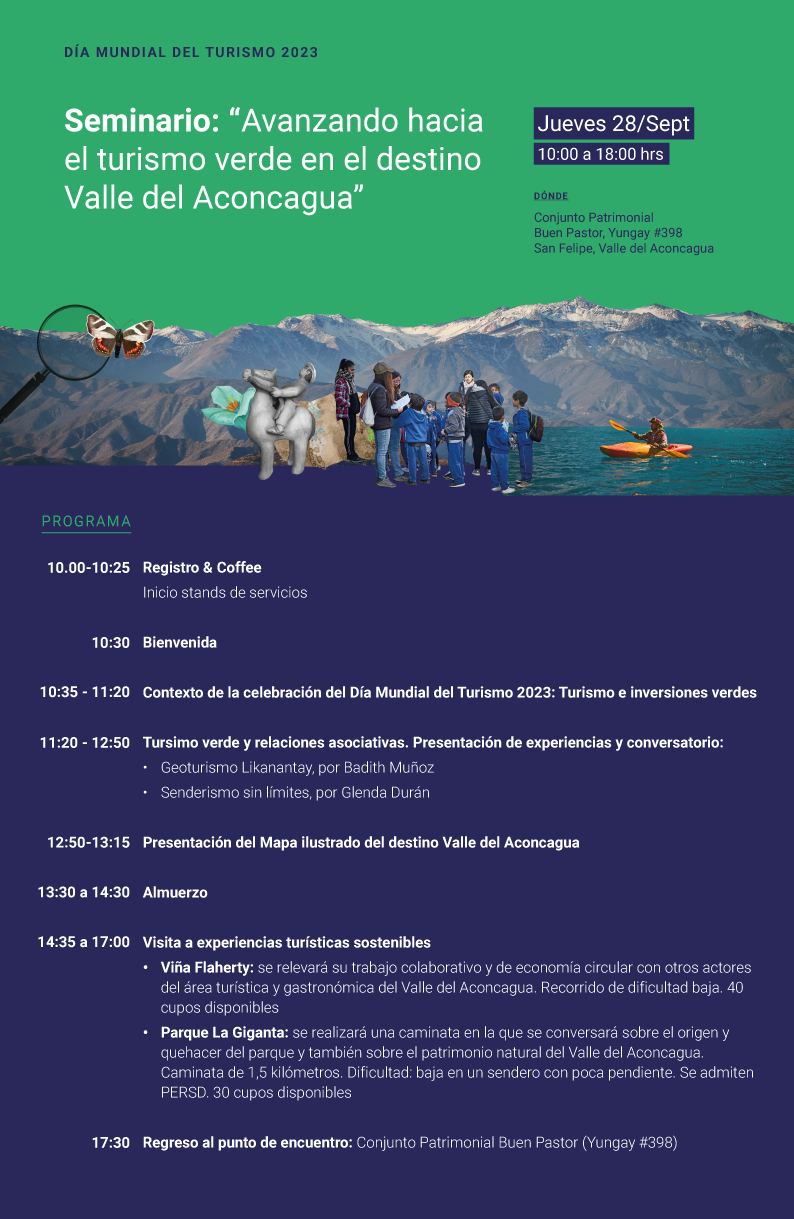 Seminario “Avanzando hacia el turismo verde en el destino Valle del Aconcagua”